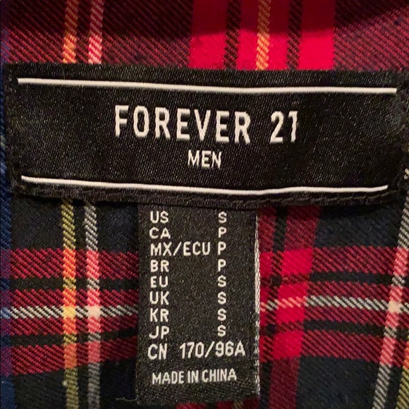 Men’s Forever 21 Small Tartan Shirt - Picture 3 of 3